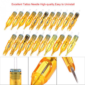 10PCs Disposable Tattoo Cartridge Needles Tattoo Makeup 3RL/5RL/7RL/9RL/5M1/7M1/9M1/5RS/7RS/9RS for Microblading Tattoo Machine